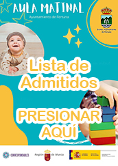 LISTADO DE ADMITIDOS AULA MATINAL - CURSOS 23-24